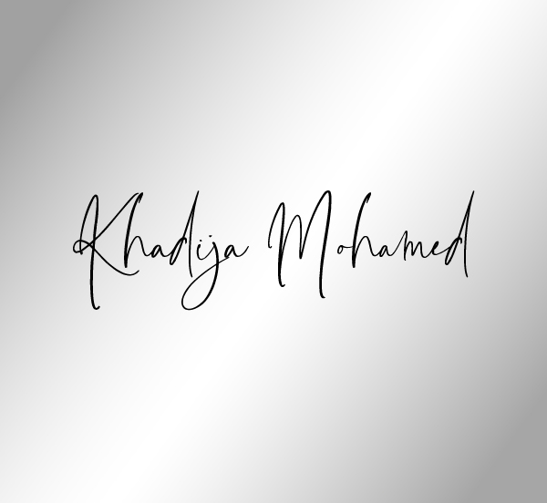 Khadija Mohamed Signature